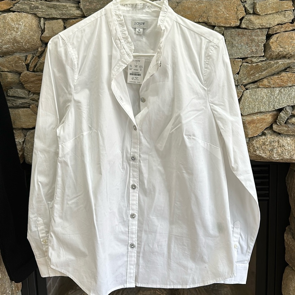 J Crew holiday blouse